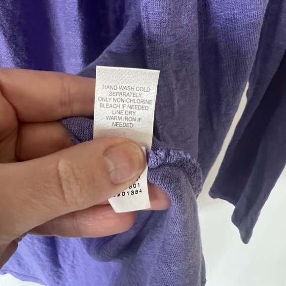 J. Jill Love Linen Open Front Lightweight Cardigan - Picture 5 of 7